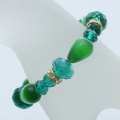 PULSERA DE OJO DE GATO Y RONDEL